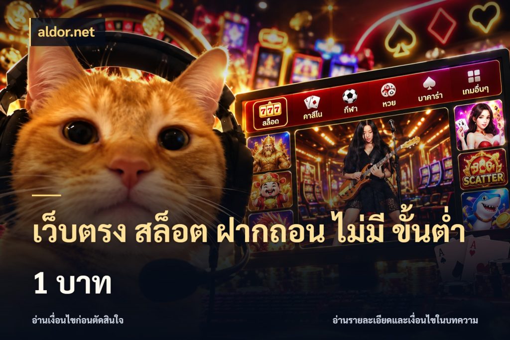 เว็บตรง สล็อต ฝากถอน ไม่มี ขั้นต่ำ 1 บาท จำนวนเริ่มต้นกับสไตล์เกมที่ชอบ ในมุม aldor.net