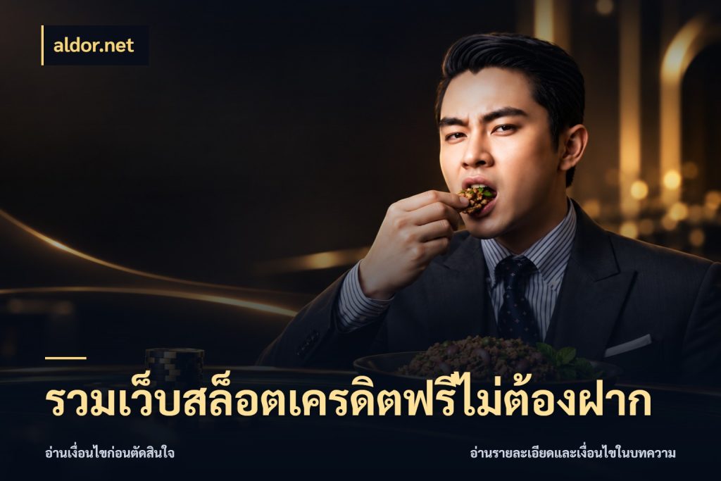 รวมเว็บสล็อตเครดิตฟรีไม่ต้องฝาก สีสันของเครดิตฟรีและเกมแนวที่ชอบ กับ aldor.net
