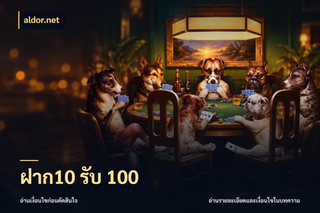 ฝาก10 รับ 100 เครดิตกับรูปแบบโปรที่ตรงใจ ในมุม aldor.net