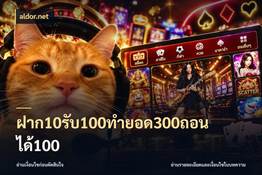 ฝาก10รับ100ทํายอด300ถอนได้100 สายโบนัสเลือกจังหวะสนุกได้อย่างไร สไตล์ aldor.net