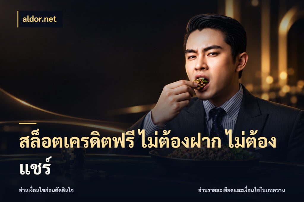 สล็อตเครดิตฟรี ไม่ต้องฝาก ไม่ต้องแชร์ เครดิตฟรีในมุมที่สายโบนัสสนใจ กับ aldor.net