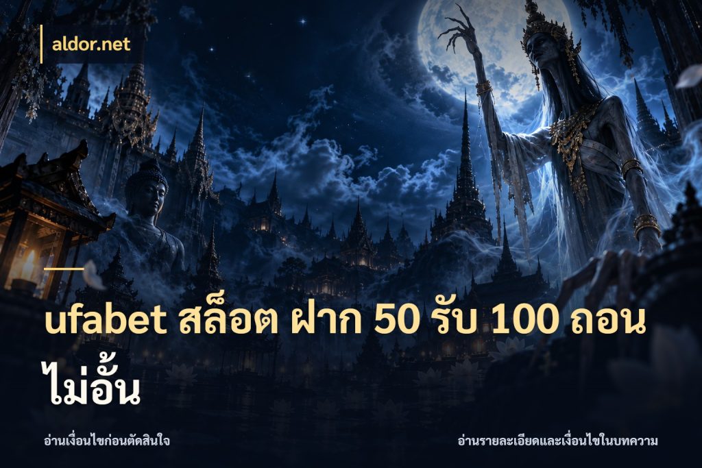 ufabet สล็อต ฝาก 50 รับ 100 ถอนไม่อั้น เครดิตกับรูปแบบโปรที่ตรงใจ สไตล์ aldor.net